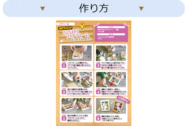 かざれるフォトフレームを作ろう！