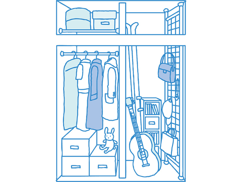 DIY例その4（天袋も利用したプラン）