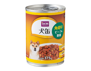 DCM　犬缶　角切りビーフ＆野菜 375g