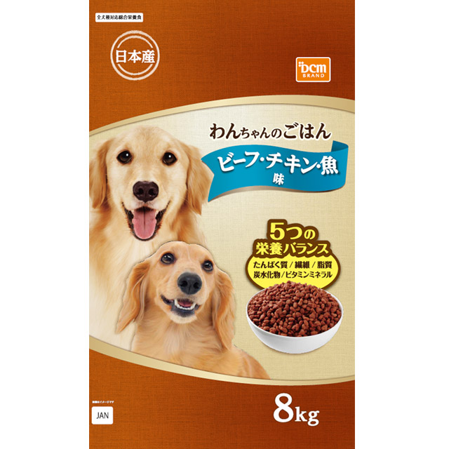ＤＣＭのドッグフード ビーフ・チキン・魚味