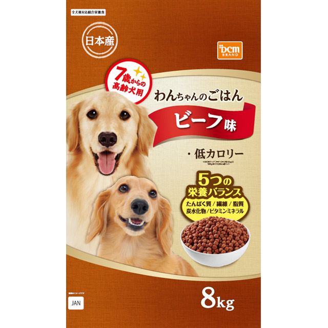 ＤＣＭのドッグフード 7歳からの高齢犬用ビーフ味
